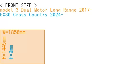 #model 3 Dual Motor Long Range 2017- + EX30 Cross Country 2024-